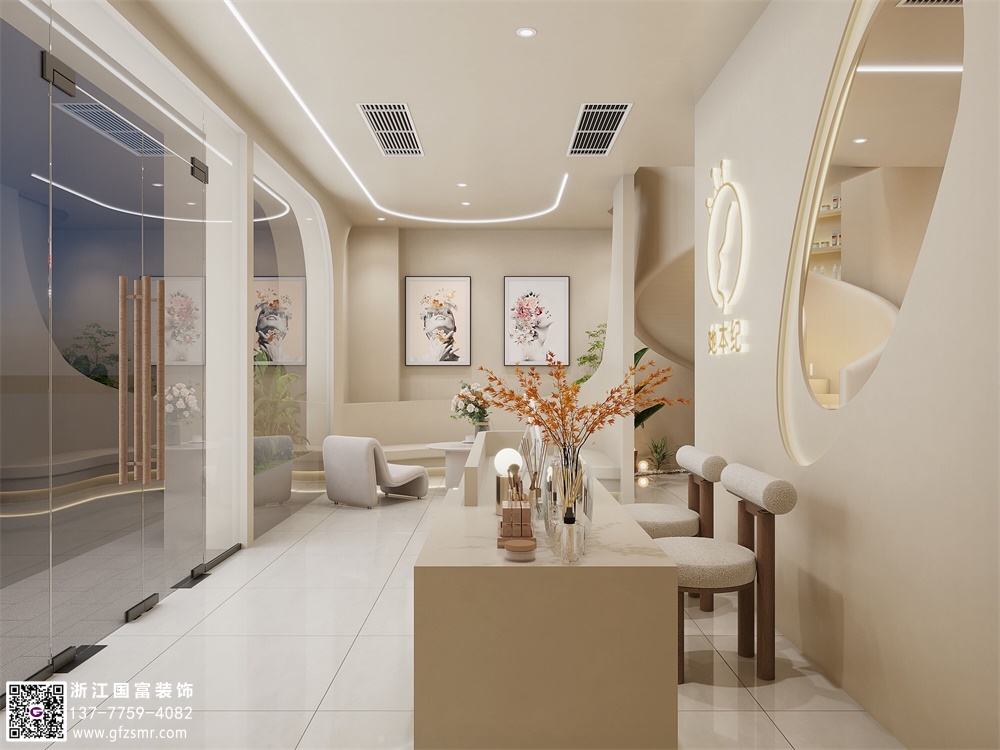 宅寂風(fēng)美容院裝修設計要點(diǎn)介紹？